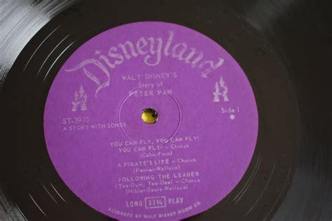 Walt Disney S Story And Songs From Peter Pan Vinyl Record Lp St