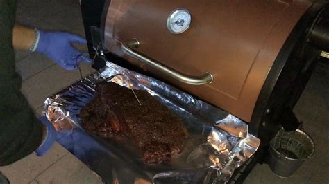 Overnight Brisket Smoke On A Pellet Smoker Grill Pit Boss The Classic