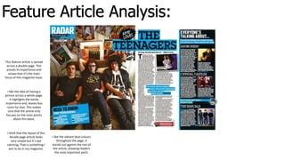 feature article analysis pptx
