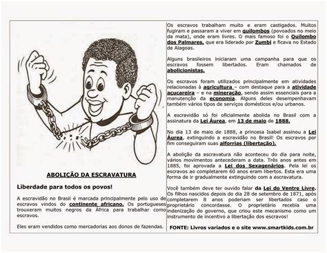 13 de maio dia da Libertação dos Escravos - ATIVIDADES ANOS INICIAIS ...