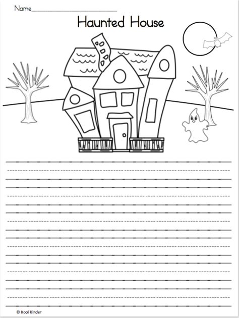 Write About The Haunted House Made By Teachers Halloween Writing