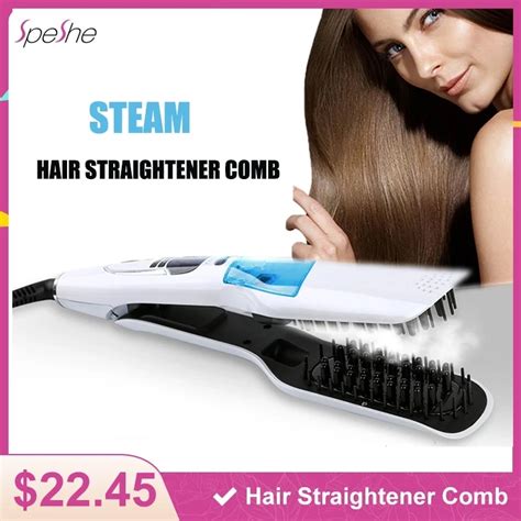 Steam Hair Straightener Comb Professional Ceramic Hair Straightening