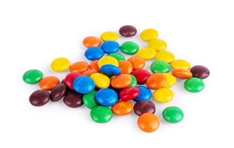 Premium Photo Round Multicolored Sweets On A White Background