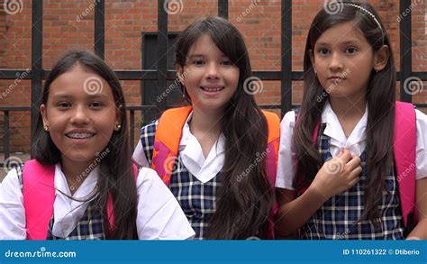 Catholic School Girls Wearing School Uniforms Stock Photo - Image of attire, clothes: 110261322