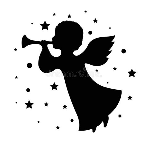 Christmas Angel Silhouettes Stock Illustrations 521 Christmas Angel