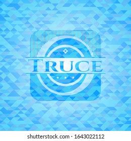 Outing Realistic Light Blue Emblem Mosaic Stock Vector Royalty Free