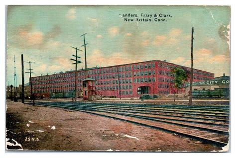 Early 1900s Landers Frary And Clark Railroad Tracks New Britain Ct