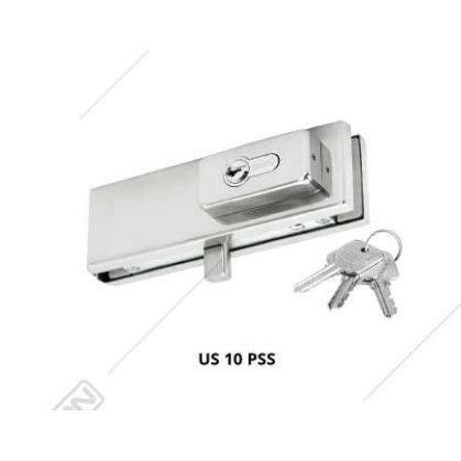 Jual KUNCI PINTU KACA PATCH FITTING LOCK US 10 CORNER GLASS DOOR LOCK