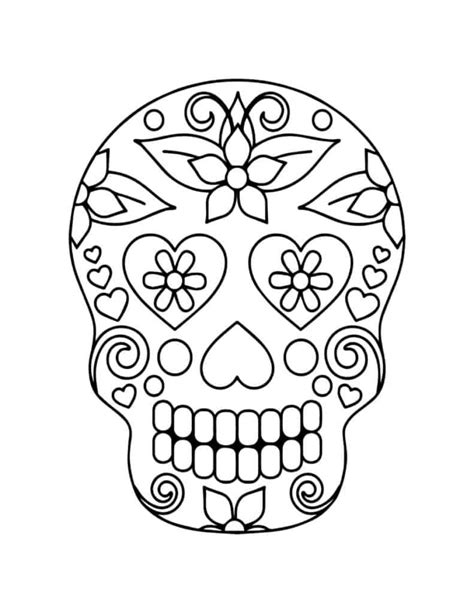 Free Printable Day of the Dead Coloring Pages (for Kids and Adults ...