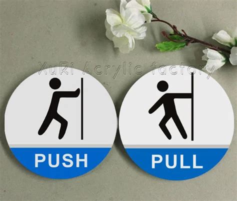 Push Pull Signs For Doors