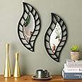 Amazon Pcs Mirror Wall Decor Art Leaf Mounted Mirror Decorative