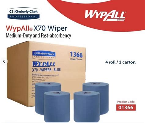 Kimberly Clark Wypall X Wipers Blue Roll At Pack In Pune