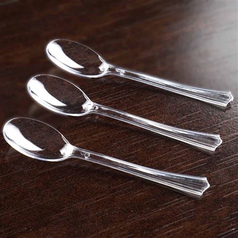 Plastic Spoon Coffee Spoon Plastic Utensils Tableclothsfactory