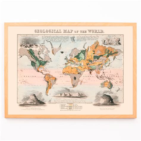 Poster | Geological Map of the World by James Reynolds | MORYARTY