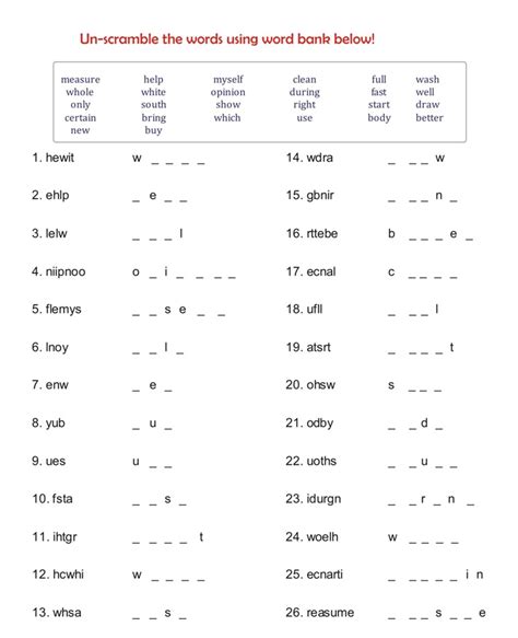 Free Sight Words Scramble Sight Words Learning Sight Words Sight This