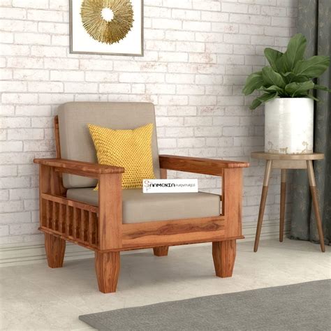 Furnesho Solid Sheesham Wood Seater Sofa Set With Cushions For Living