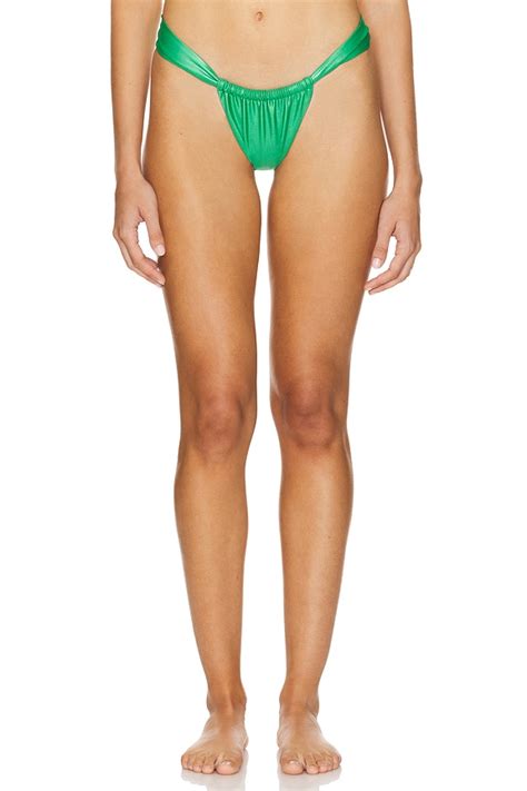 Montce Swim Sandra Bikini Bottom In Emerald Shimmer REVOLVE