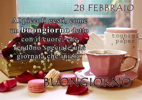 28 Febbraio Buongiorno Immagini ToghigiPaper