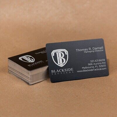 100 Black Anodized Aluminum Business Card Blanks Laser Engraving Sheet