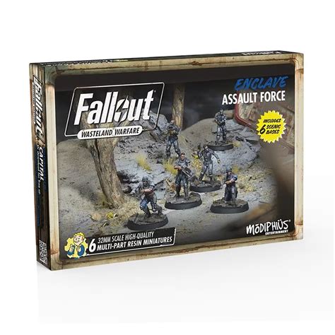 Buy Fallout Wasteland Warfare Enclave Assault Force Toysrus