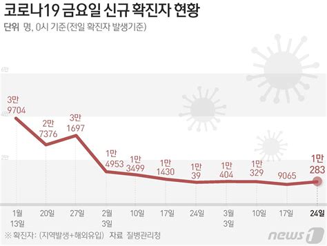 그래픽 코로나19 금요일 신규 확진자 현황24일 네이트 뉴스