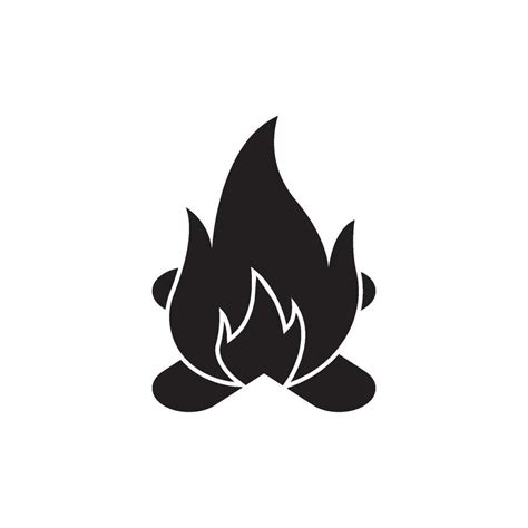 Bonfire icon logo vector,illustration design template. 26110864 Vector ...