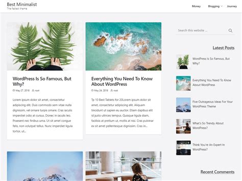 Best Minimalist – WordPress theme | WordPress.org