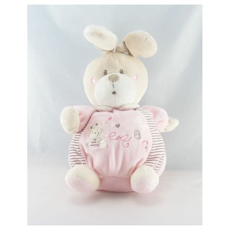 Doudou Boule Lapin Ray Rose Abc Nicotoy