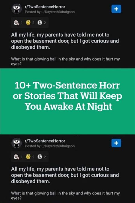 10 Two Sentence Horror Stories That Will Keep You Awake At Night Artofit