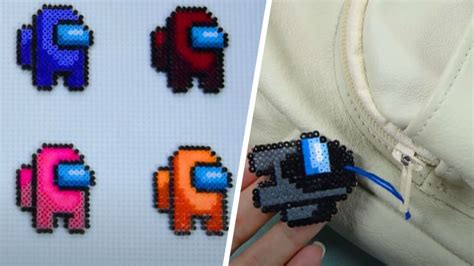 Como Hacer Los Tripulantes De Among Us En Hama Beads Ideas De The