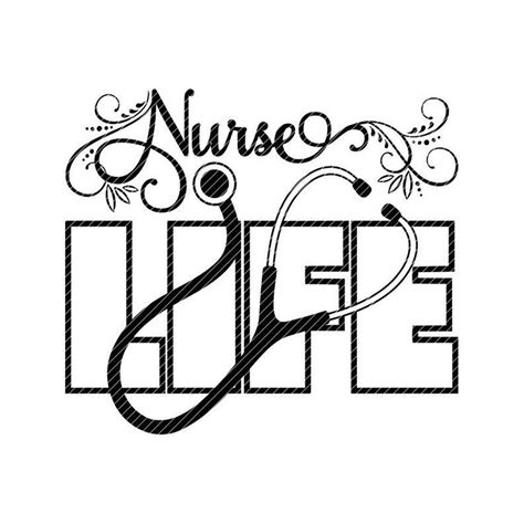 Nurse Life Svg  Png Clipart Design Vector Vinyl Graphics Cut Files