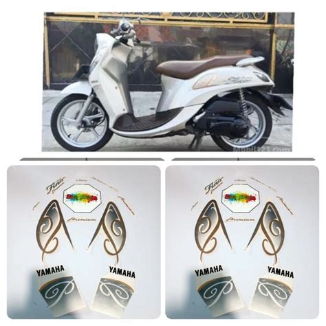 Jual Stiker Striping Lis Les Polet Body Motor Yamaha Fino Premium