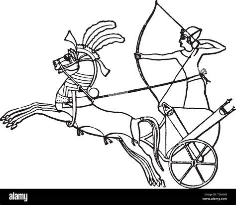 Egyptian war chariot Stock Vector Images - Alamy