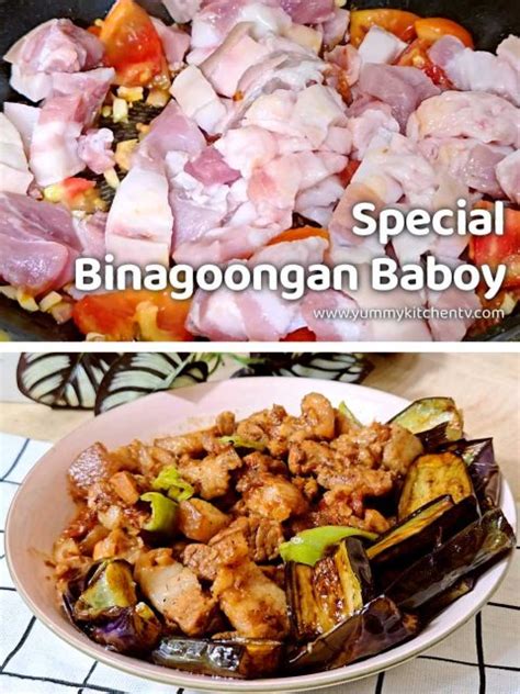 Special Binagoongan Baboy Pork And Shrimp Paste Yummy Kitchen