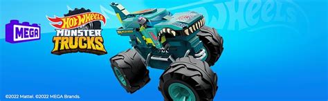 Amazon MEGA Construx Hot Wheels Monster Trucks Toy Car Building Set MEGA Wrex With 187