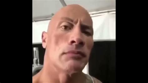 Dwayne The Rock Johnson Eyebrow Meme Reversed Youtube