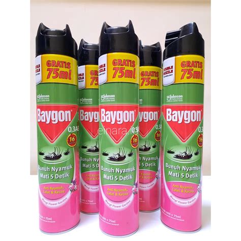 Jual Baygon Semprot Nyamuk Dan Kecoa Ml Ml Flower Garden