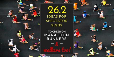 Ideas For Marathon Spectator Signs Of Them Programfit