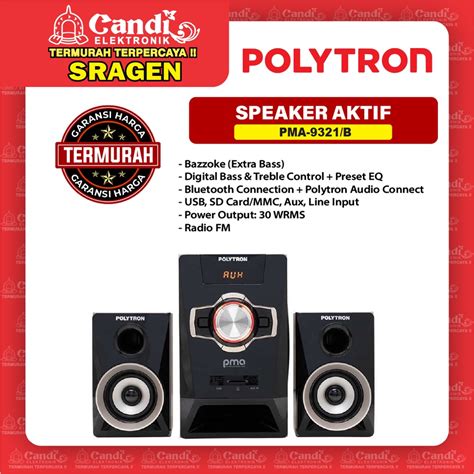 Jual Polytron Speaker Aktif Pma B Shopee Indonesia