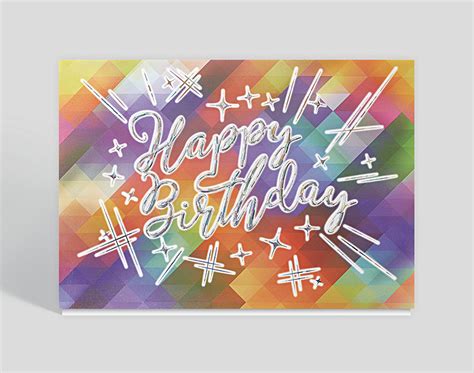 Happy Birthday Mosaic Card 305945 The Gallery Collection