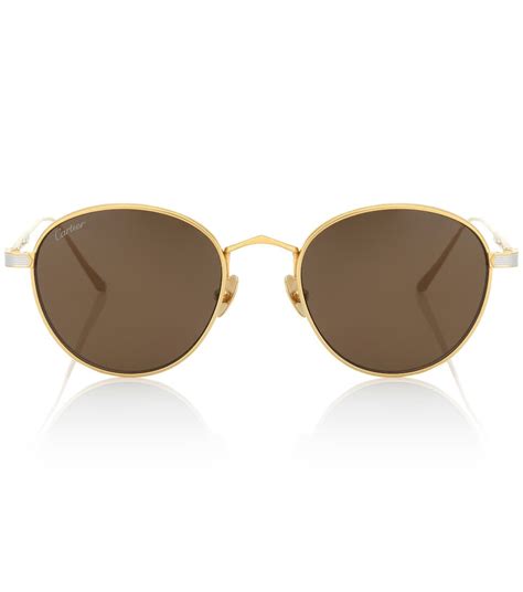 C De Cartier Round Sunglasses Cartier Eyewear Collection Round Sunglasses