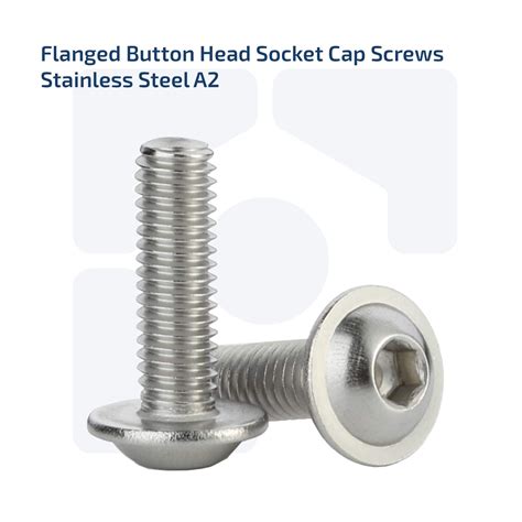 M3 M4 M5 M6 M8 A2 STAINLESS HEX SOCKET FLANGED BUTTON HEAD ALLEN BOLTS