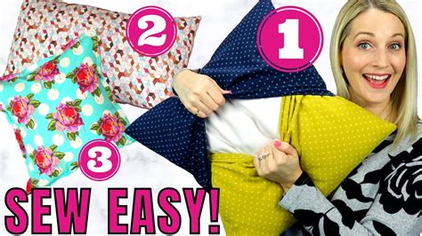 Envelope Pillow Cover Tutorial Done 3 WAYS Beginner Sewing Tutorial