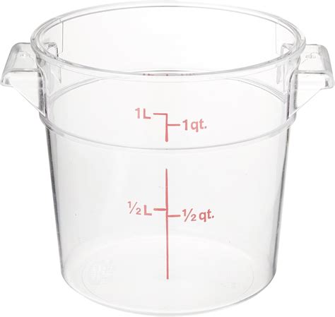 Cambro Rfscw1135 Camwear Clear Round 1 Qt Storage