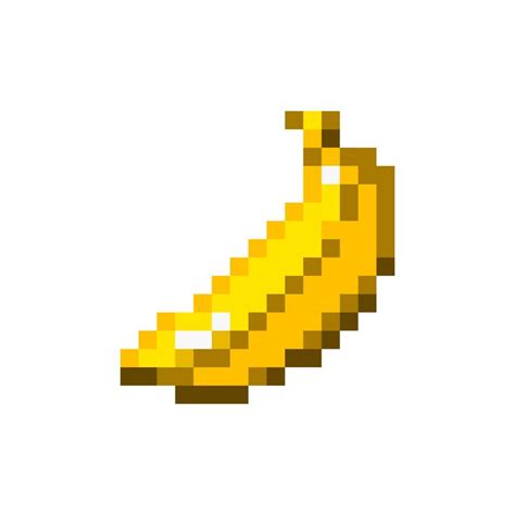 Banana Pixel Art Print Pixel Art Illustration Design Art Prints