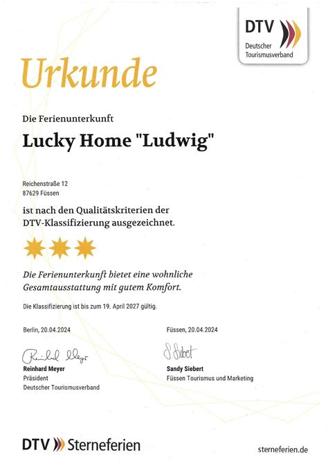 Apartment Ludwig Lucky Home F Ssen