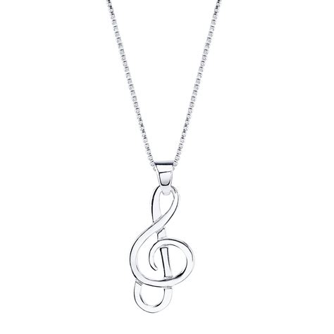 Online Sterling Silver Musical Note Pendant Necklace 18 Walmart