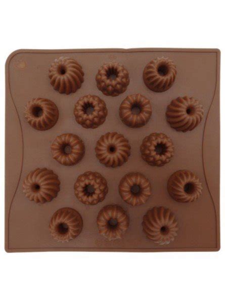 Molde De Silicón Mini Bundt Ø2 8Cm 17 Cav