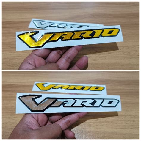 Jual Emblem Vario Sticker Timbul Vario D Lentur Shopee Indonesia