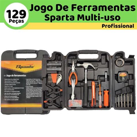 Caixa Ferramenta Completa Pc Sparta Maleta Profissional Multi Uso